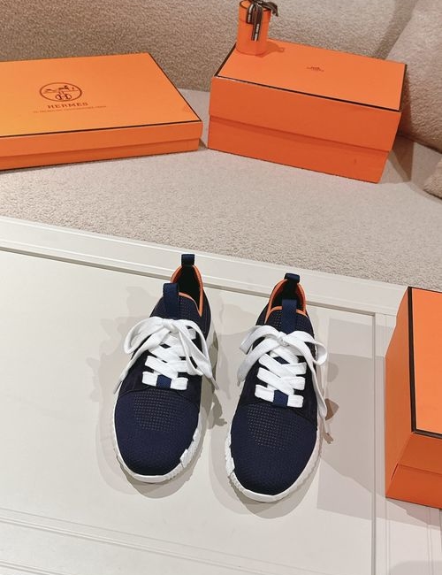 Hermes H Logo Couple Casual Sports Shoes