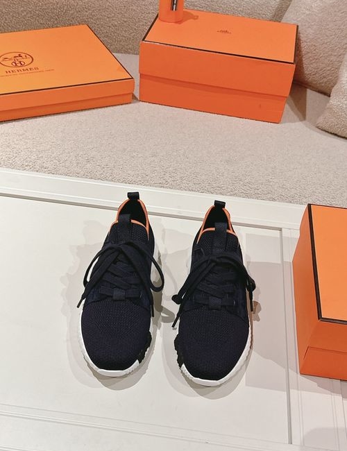 Hermes H Logo Couple Casual Sports Shoes