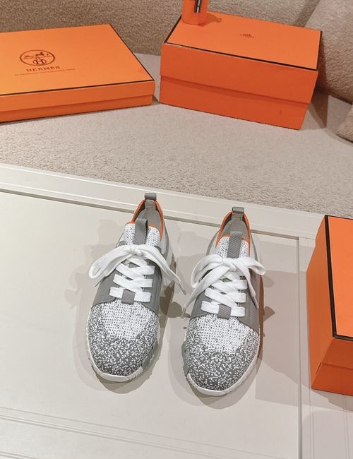 Hermes H Logo Couple Casual Sports Shoes