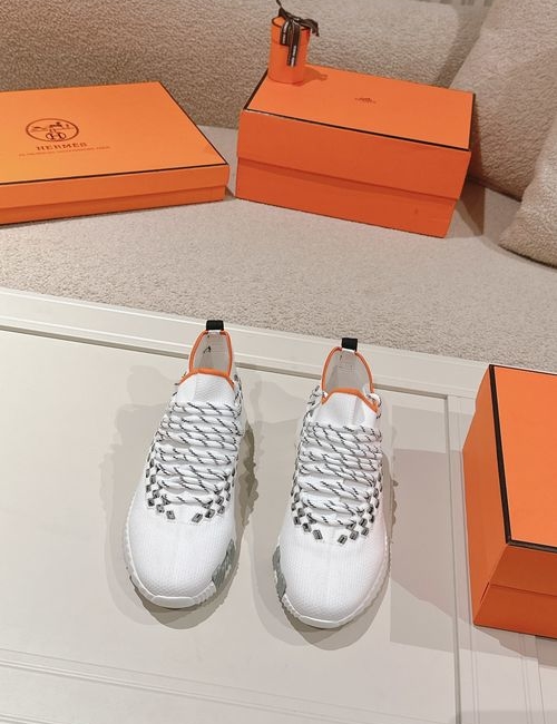 Hermes H Logo Couple Casual Sports Shoes