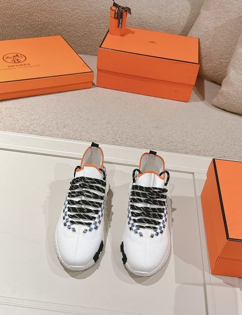 Hermes H Logo Couple Casual Sports Shoes