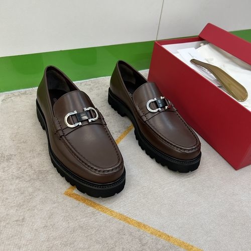 Ferragamo Lightweight Comfortable Leather Loafers