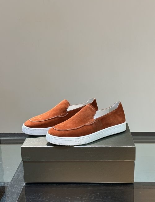 Berluti Suede Slip-on Casual Shoes With Rubber Sole
