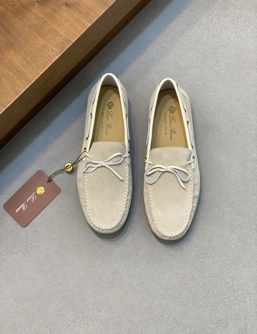 Loro Piana LP Moccasin Loafers Soft Merino Wool Lined