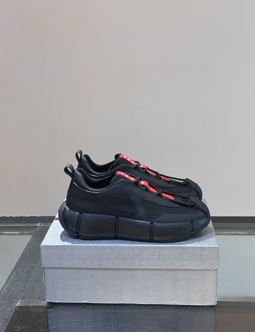 Prada Cowhide Mesh Breathable Casual Shoes