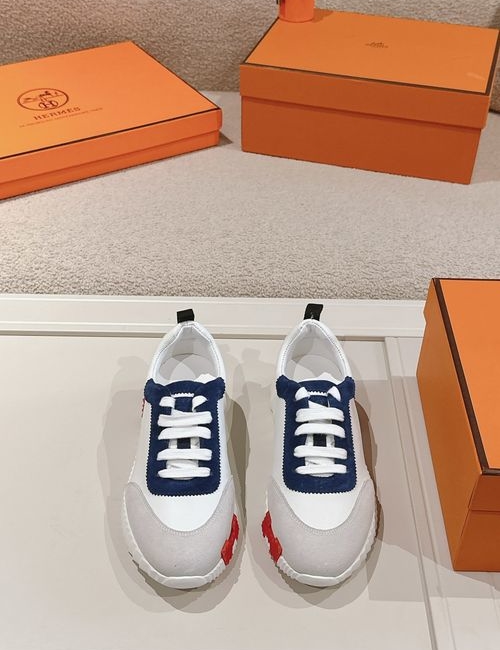 Hermes H Logo Couple Casual Sports Shoes