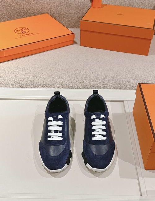 Hermes H Logo Couple Casual Sports Shoes