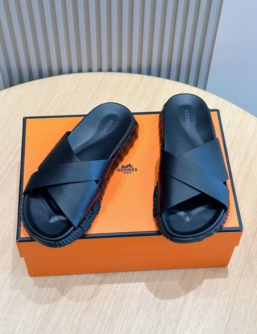 Hermes Infra Contrast Sole Lightweight Leather Sandals