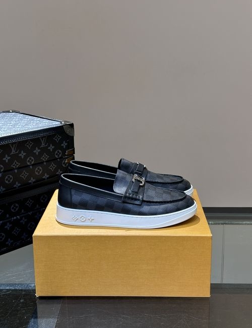 Louis Vuitton LV Damier Graphite Canvas Loafers