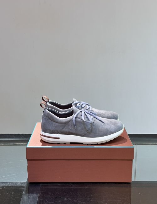 Loro Piana LP Soho Walk Suede Slip On Casual Sneakers
