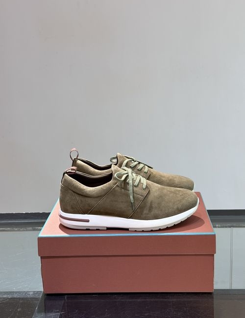 Loro Piana LP Soho Walk Suede Slip On Casual Sneakers