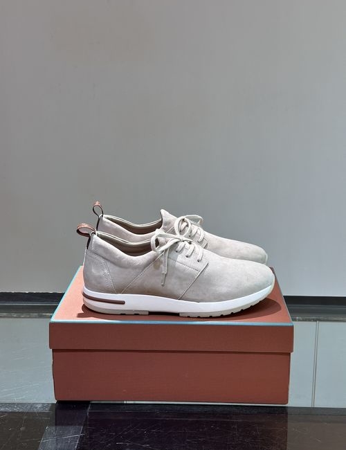 Loro Piana LP Soho Walk Suede Slip On Casual Sneakers