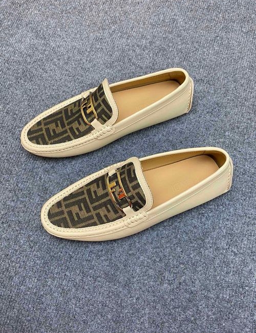 Fendi Calfskin Comfortable Loafers
