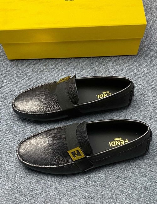 Fendi Calfskin Comfortable Loafers