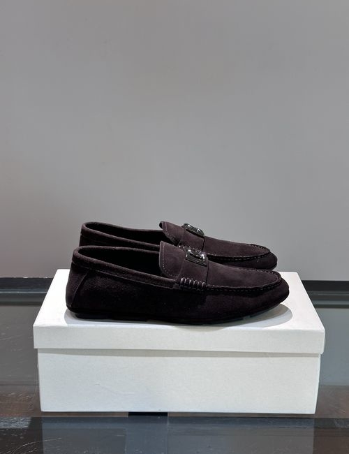 Dolce & Gabbana DG Cowhide Loafers With Anti-slip Rubber Sole