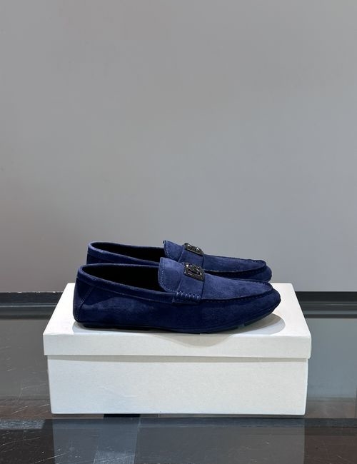 Dolce & Gabbana DG Cowhide Loafers With Anti-slip Rubber Sole