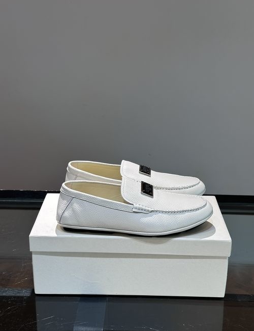 Dolce & Gabbana DG Cowhide Loafers With Anti-slip Rubber Sole