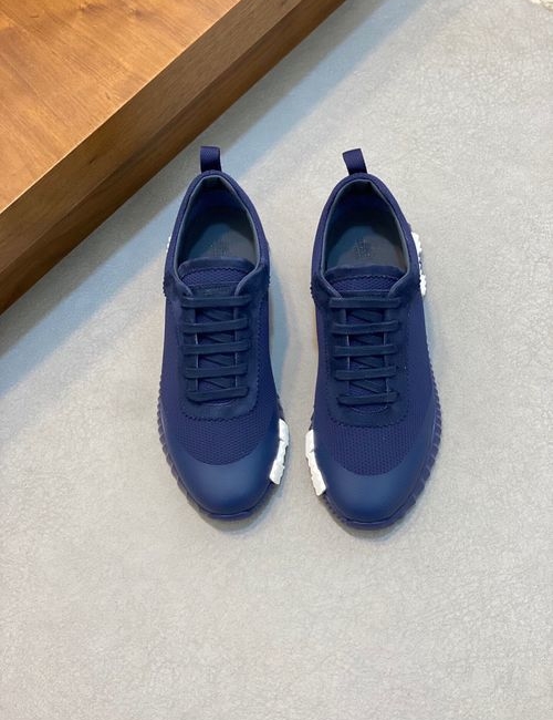 Hermes Bouncing Leather Mesh Sneakers