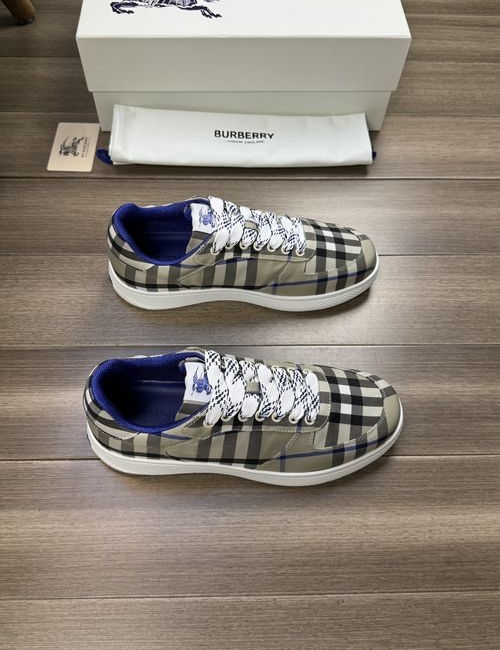 Burberry Patterned Fabric Casual Sneakers