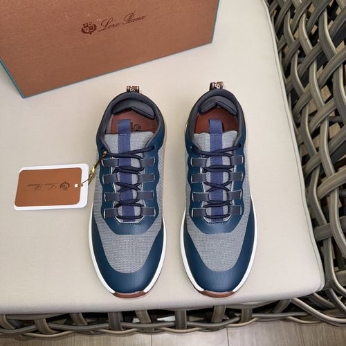 Loro Piana LP Knit Fabric Nappa Leather Sneakers