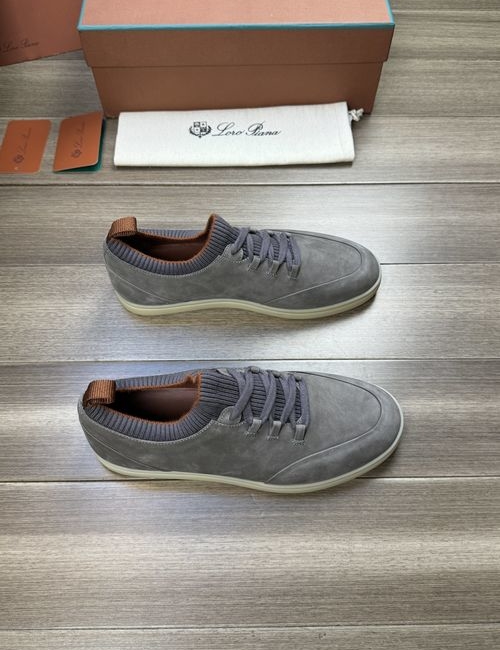 Loro Piana LP Premium Suede Leather Casual Sneakers