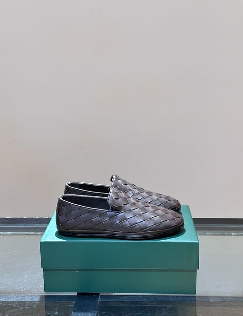 Bottega Veneta BV Woven Leather Slip-on Loafers