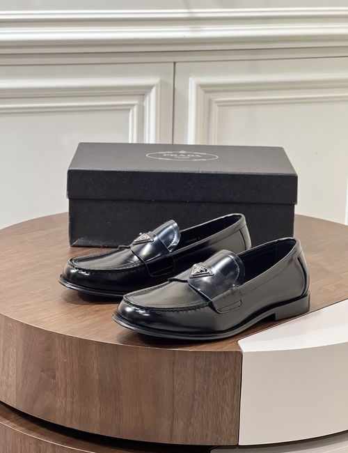 Prada Patent Leather Loafer Shoes