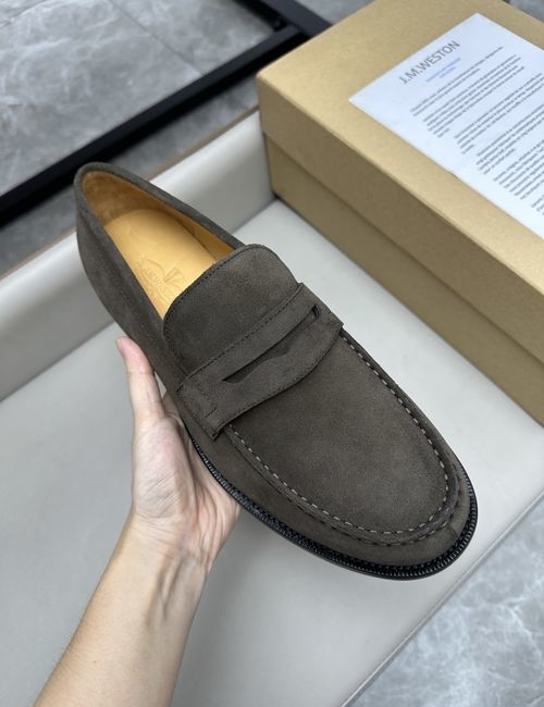 J.M.Weston Classic Lace-Up Business Suede Shoes