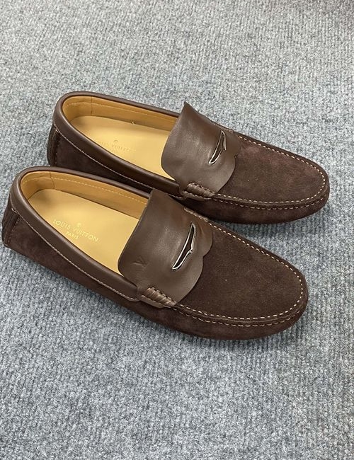 Louis Vuitton LV Gloria Series Monogram Embossed Driving Loafers