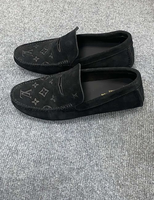Louis Vuitton LV Gloria Series Monogram Embossed Driving Loafers