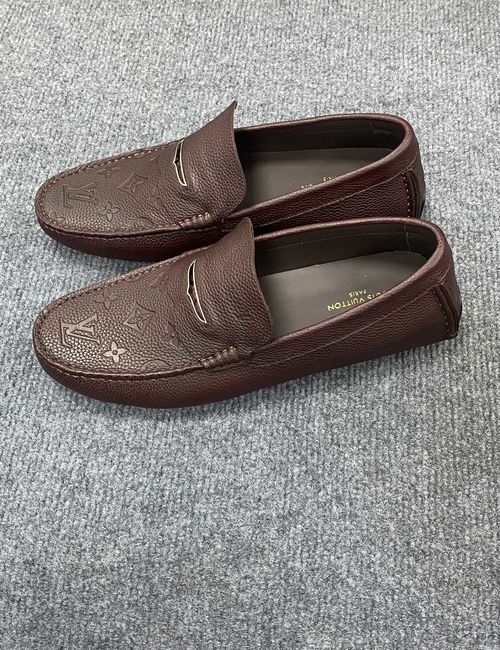 Louis Vuitton LV Gloria Series Monogram Embossed Driving Loafers