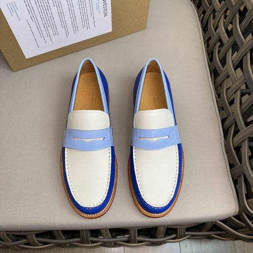 J.M.Weston Derby Leather Shoes With Cow Sole