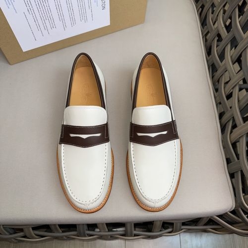 J.M.Weston Derby Leather Shoes With Cow Sole
