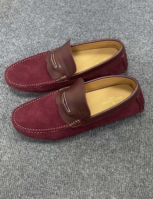 Louis Vuitton LV Gloria Series Monogram Embossed Driving Loafers