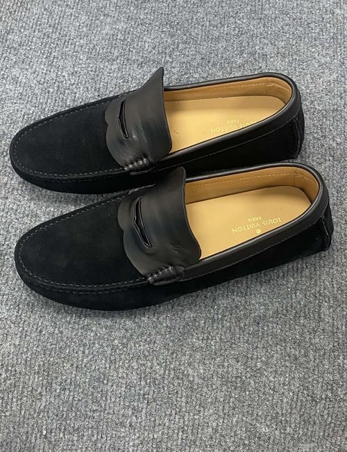 Louis Vuitton LV Gloria Series Monogram Embossed Driving Loafers