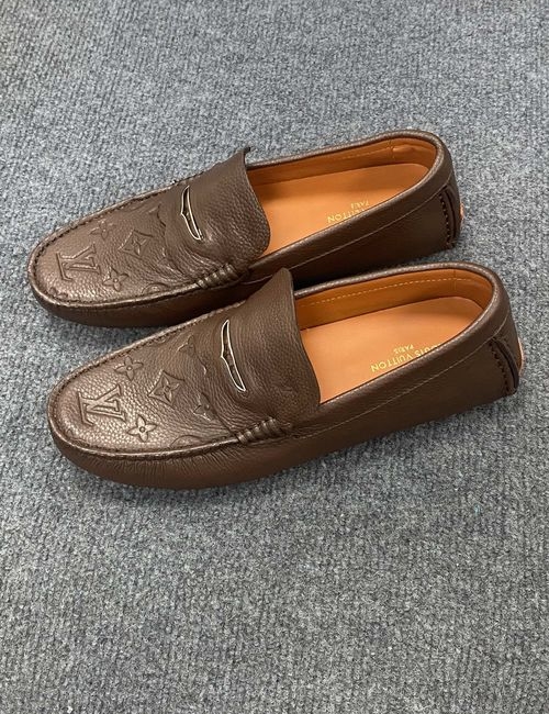 Louis Vuitton LV Gloria Series Monogram Embossed Driving Loafers