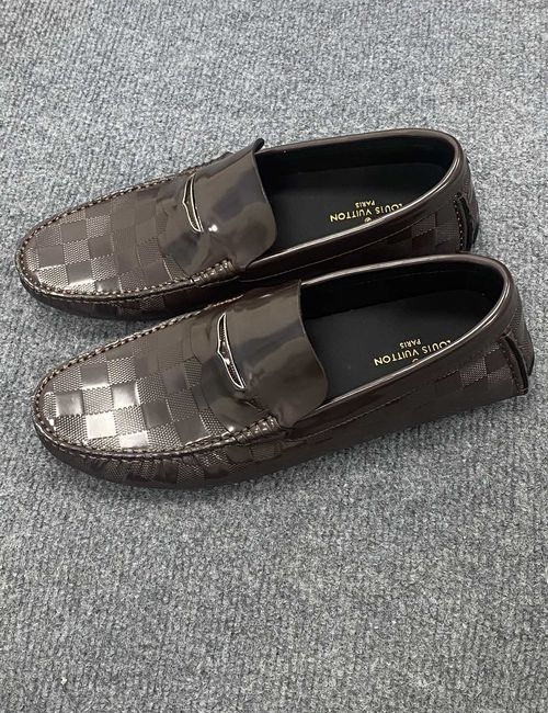 Louis Vuitton LV Gloria Series Monogram Embossed Driving Loafers