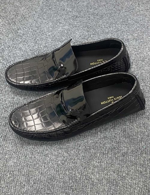 Louis Vuitton LV Gloria Series Monogram Embossed Driving Loafers