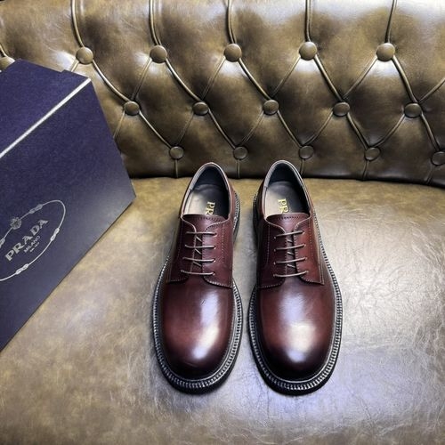 Prada Genuine Leather Sole Dress Shoes
