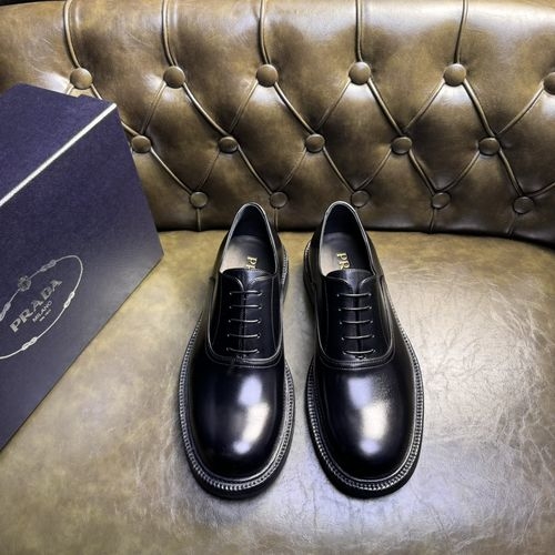 Prada Genuine Leather Sole Dress Shoes