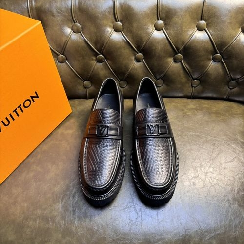 Louis Vuitton LV Loafers Leather Dress Shoes