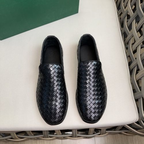 Bottega Veneta BV Woven Leather Slip-On Loafers