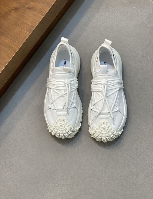 Armani Cowhide Mesh Stitching Casual Sneakers