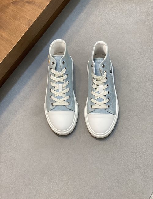 Hermes Nappa Leather Canvas Casual Shoes