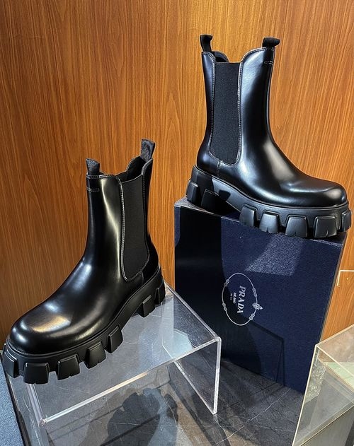 Prada Monolith Chelsea Boots
