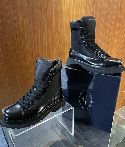 Prada Platform Leather Boots