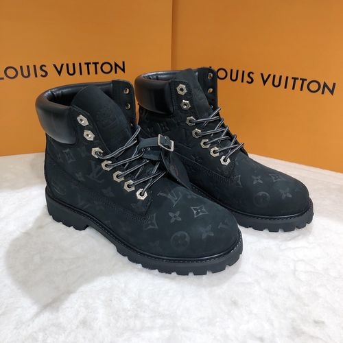 Louis Vuitton LV Timberland Monogram Embossed Ankle Boots