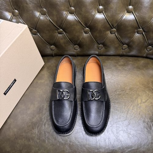 Dolce & Gabbana DG Leather Loafers Non-slip Rubber Sole