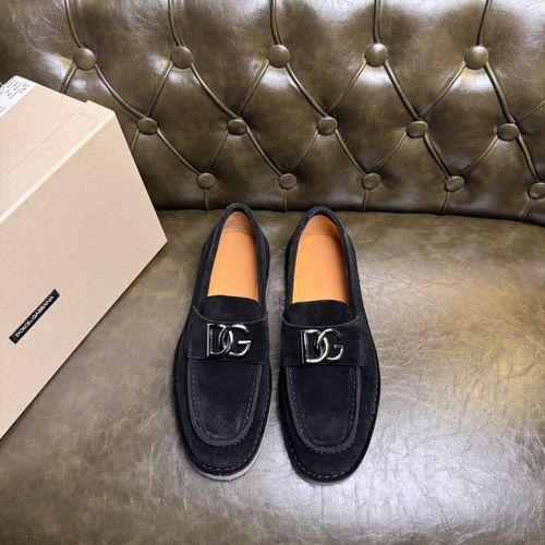 Dolce & Gabbana DG Leather Loafers Non-slip Rubber Sole