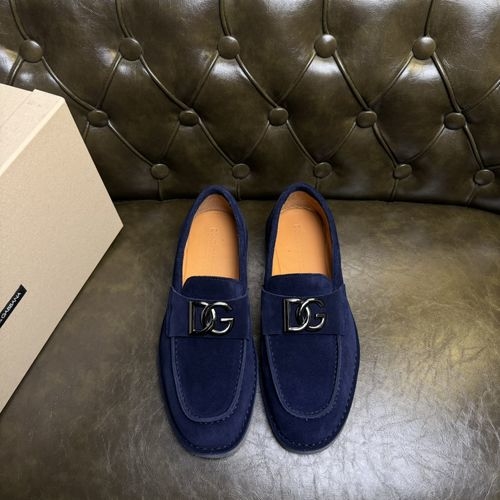 Dolce & Gabbana DG Leather Loafers Non-slip Rubber Sole